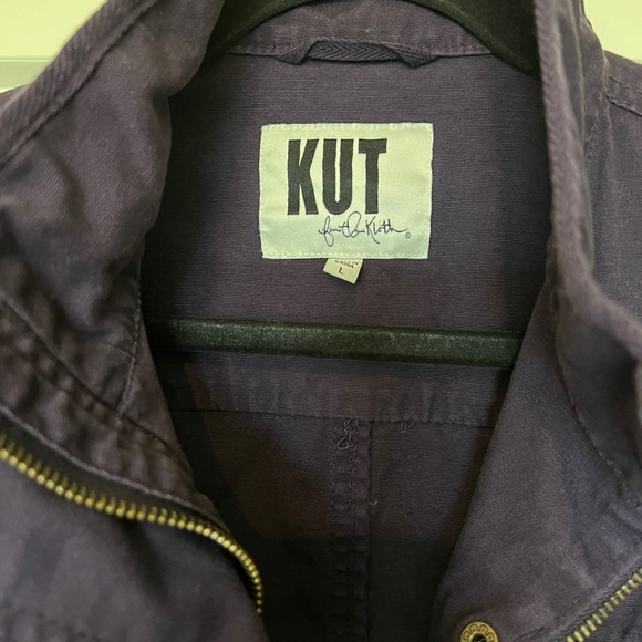 Kut from the Kloth Utility Jacket Large Purple - Picture 9 of 9
